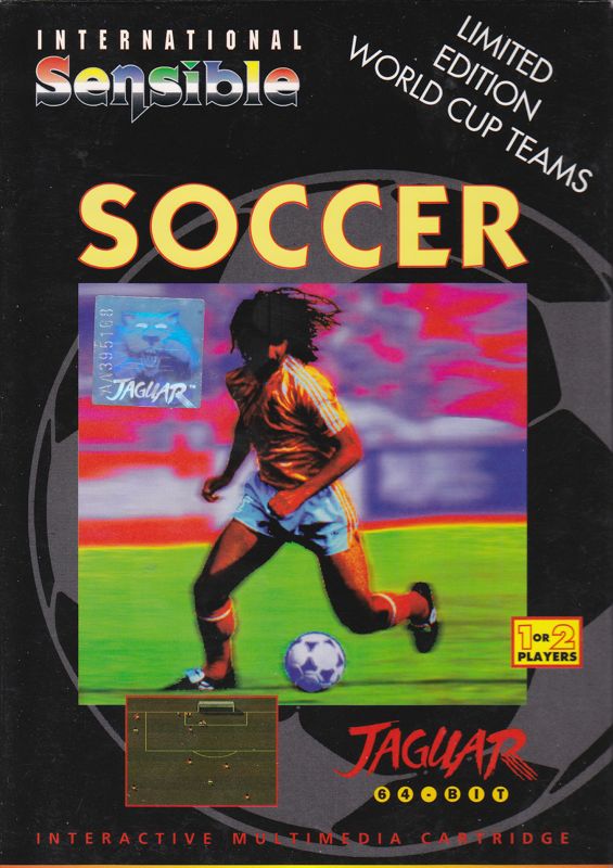 International Sensible Soccer box art for Jaguar